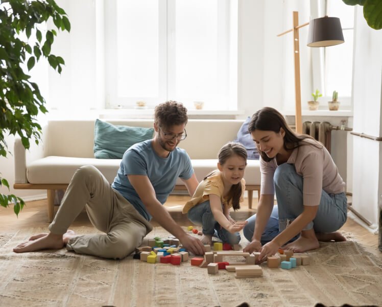 Imagen de una familia feliz